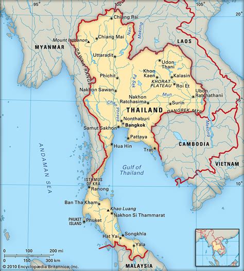 tailandia mapa